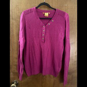 Tory Burch Pink Merino Wool Sweater